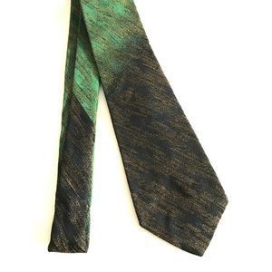 Vintage Tie Young Quinlan Rothschild Green Black Mod 60's